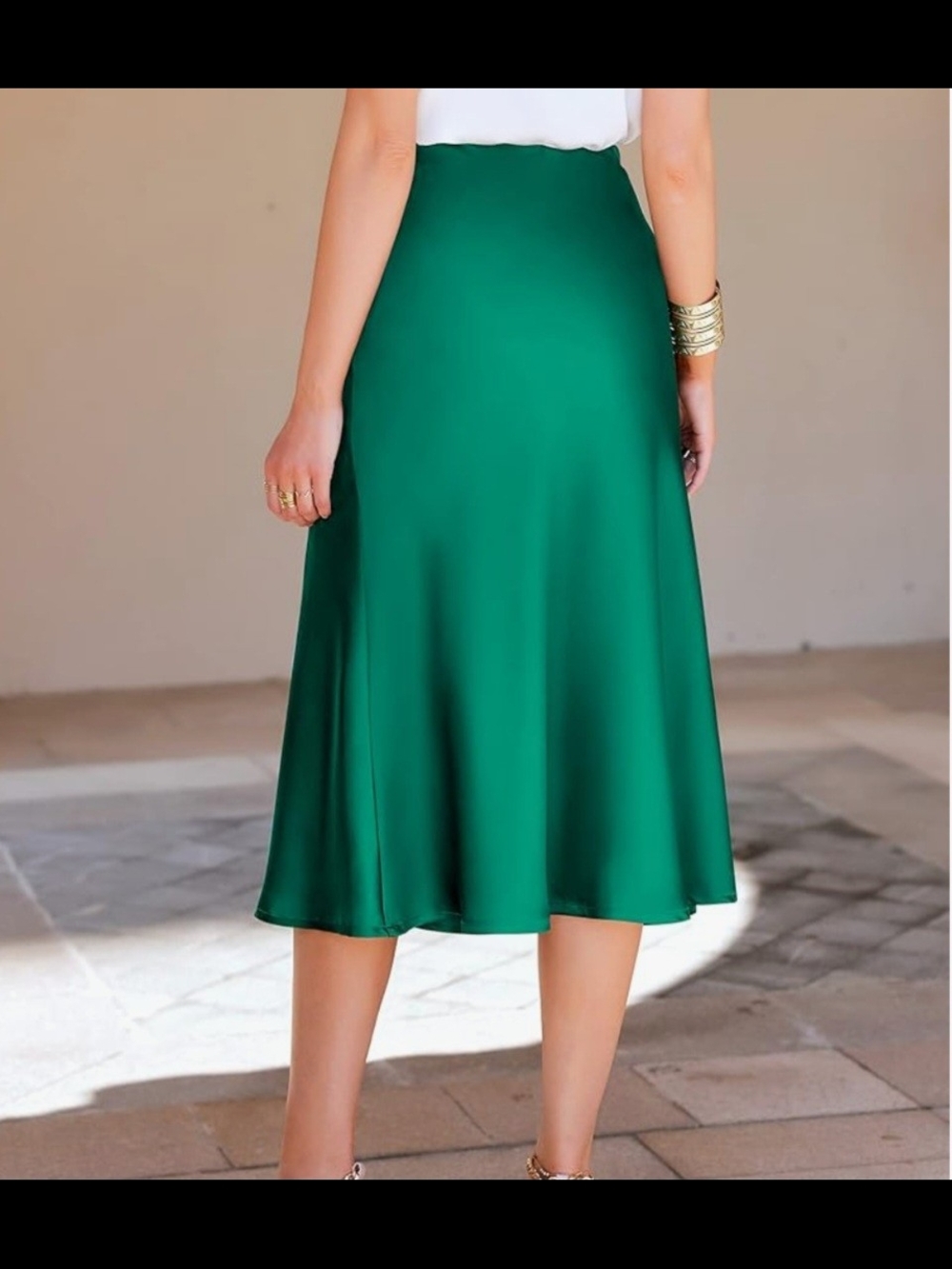 Women's Emerald Midi Skirt - Classic A-Line